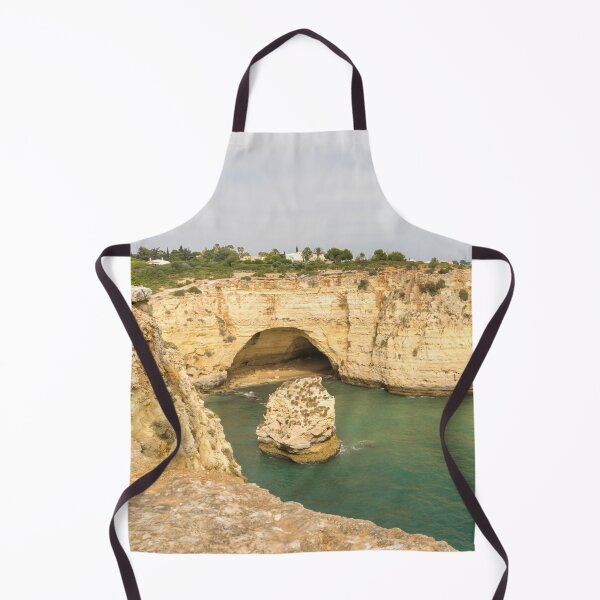 Item preview, Vale Covo in Gold and Turquoise - Large Seacave at Carvoeiro Algarve Portugal designed and sold by Georgia Mizuleva.