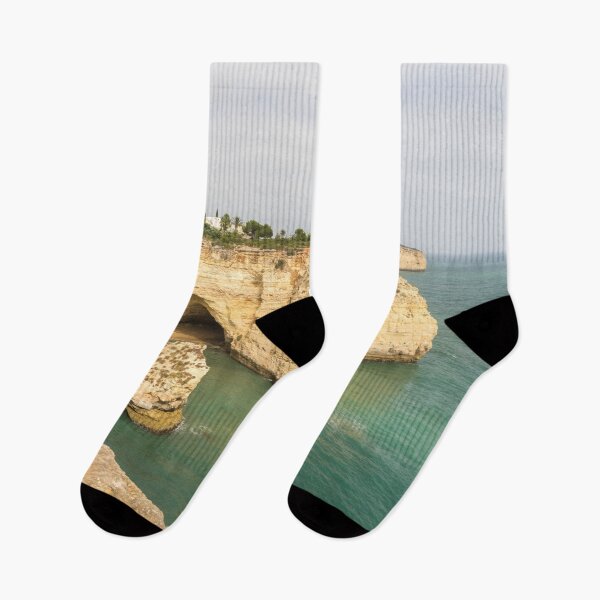 Item preview, Vale Covo in Gold and Turquoise - Large Seacave at Carvoeiro Algarve Portugal designed and sold by Georgia Mizuleva.