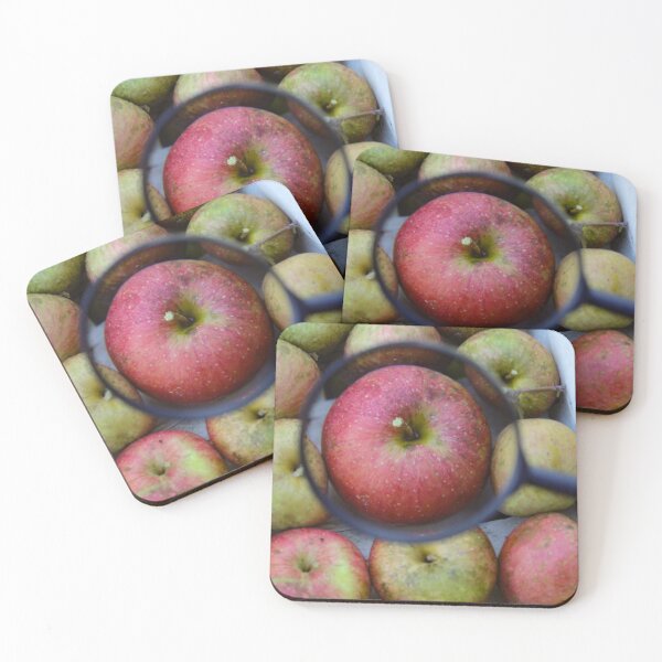 Item preview, Magnified apples with a magnifying glass designed and sold by Mahirov Shop.