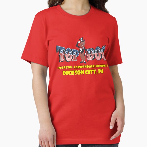 Vista previa del artículo con la obra «Sala de juegos Top Dog de Dickson City», diseñado y vendido por TeeArcade84.