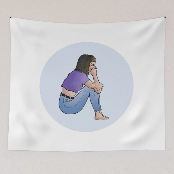 Item preview, thinking girl designed and sold by giuliacreation.