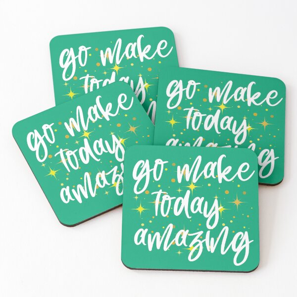 Item preview, Go Make Today Amazing sparkles - Mint designed and sold by Schuva.