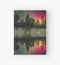 Stripes of northern lights Hardcover Journal