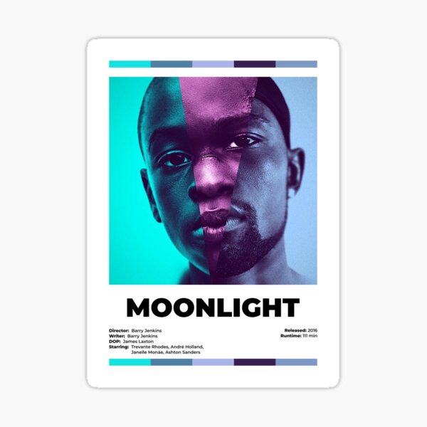 Aperçu de l'œuvre Affiche de film minimaliste alternative au clair de lune créée et vendue par WowCoolPoster.