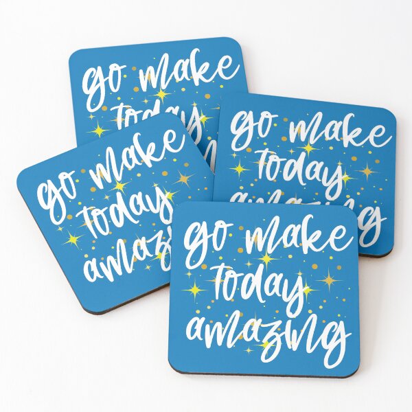 Item preview, Go Make Today Amazing sparkles - French Blue designed and sold by Schuva.