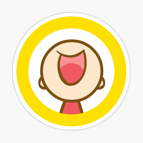 Yellow Smile Sticker