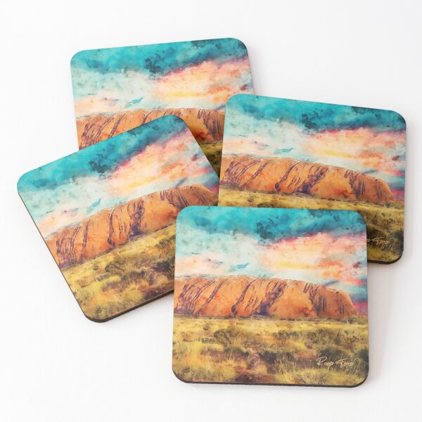 Item preview, Uluru, Ayers Rock, Australia. Australian Art. designed and sold by RogersGlasses.