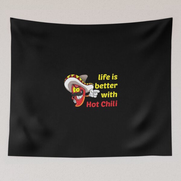 Item preview, Life is better with hot chili - Funny red hot chili lovers designed and sold by Luxury-Outfits.