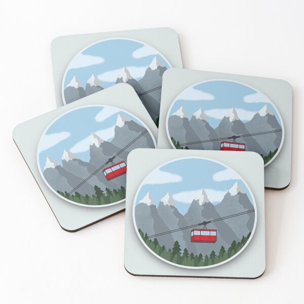 A Trip through the Alps Coasters (Set of 4)
