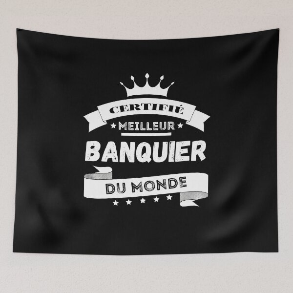 Aperçu de l'œuvre Certifié meilleur banquier du monde - Humour créée et vendue par Ydurand.