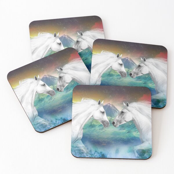 Item preview, Dreamy white horses designed and sold by mark ashkenazi.