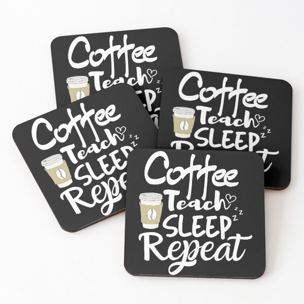 Item preview, Coffee Teach Sleep Repeat Teacher  designed and sold by Trendy Shirt.