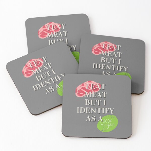 Item preview, i eat meat but i identify as a vegan  designed and sold by sunvic.