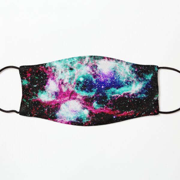 Galactic Life and Death Intermingled Vibrant Kids Mask