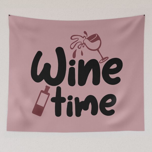 Item preview, It's Wine Time somewhere, for wine lovers designed and sold by Schuva.