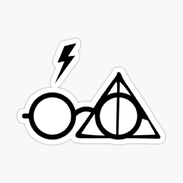Deathly Hallows Stickers | Redbubble