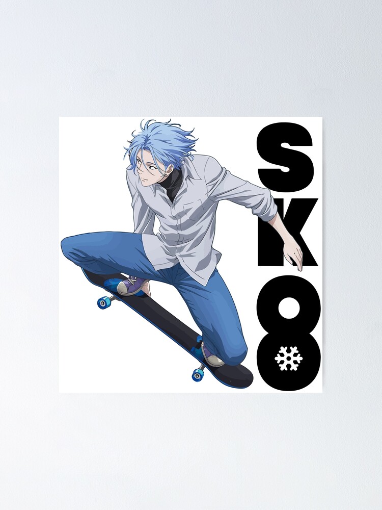  BLUDUG anime poster sk8 the infinity fan art Skater boy:  Posters & Prints