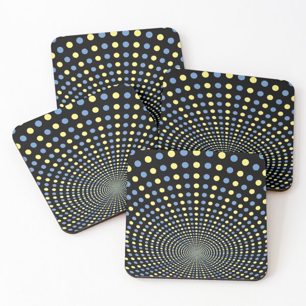 Item preview, Radial Blue and Yellow Circles designed and sold by digoarpi.
