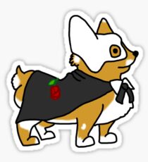 Corgi Of The Opera Sticker