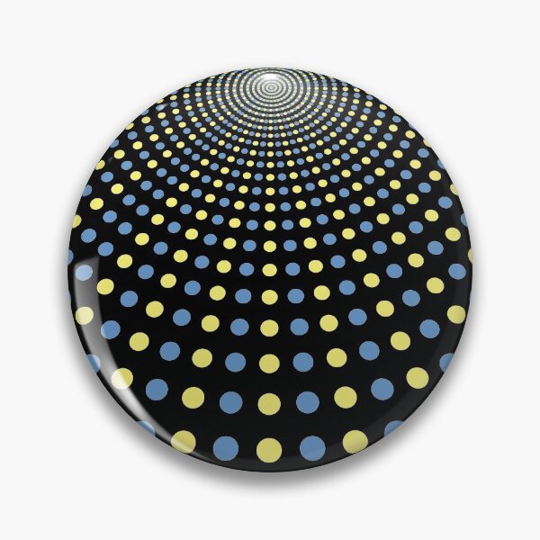 Item preview, Radial Blue and Yellow Circles designed and sold by digoarpi.