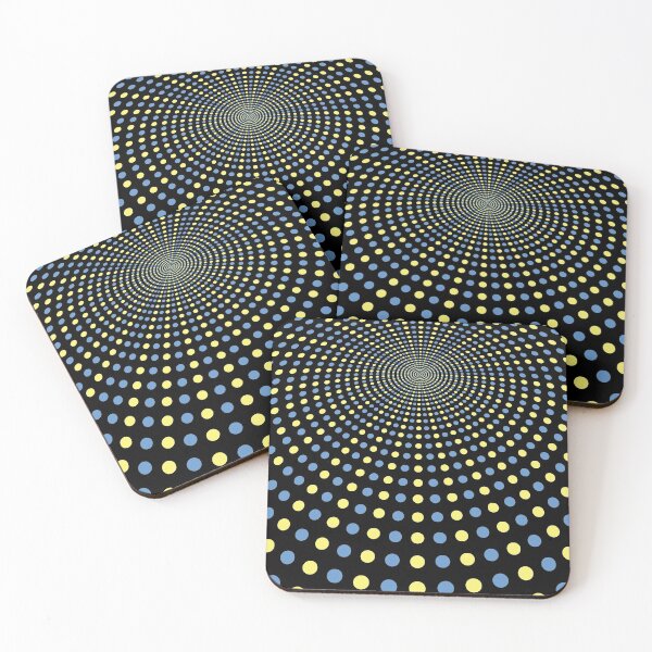 Item preview, Radial Blue and Yellow Circles designed and sold by digoarpi.