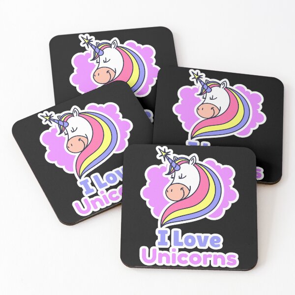Item preview, I Love Unicorns - Beautiful Unicorn Design designed and sold by 1chillin.