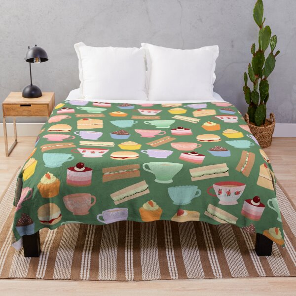 Item preview, Afternoon tea - green background designed and sold by IvyAmber.