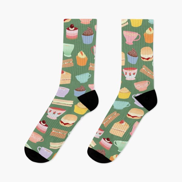 Item preview, Afternoon tea - green background designed and sold by IvyAmber.