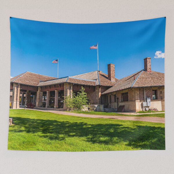 Item preview, Union Pacific Station, West Yellowstone, Montana designed and sold by Bryan Spellman.