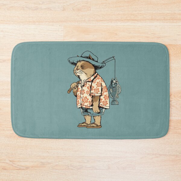 Item preview, Summer Cat Goes Fishing designed and sold by GeeHanz.