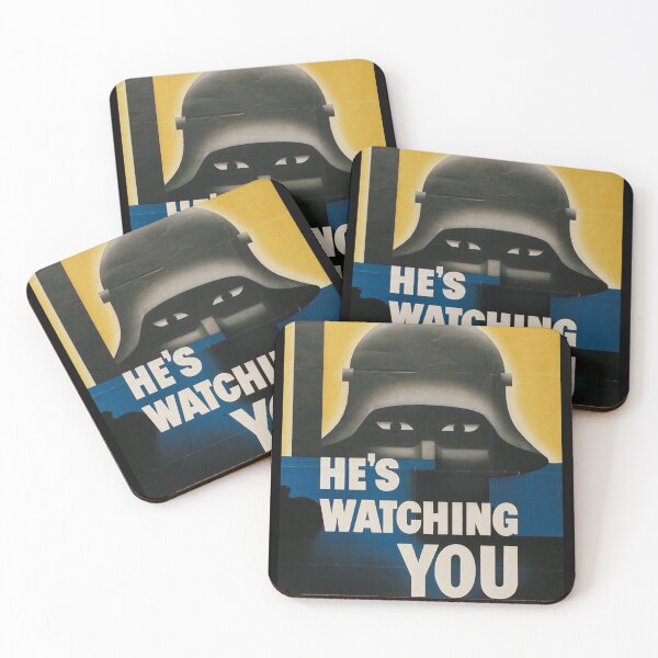 Item preview, Vintage Propaganda Poster - He's Watching You - WWII designed and sold by Christienne.