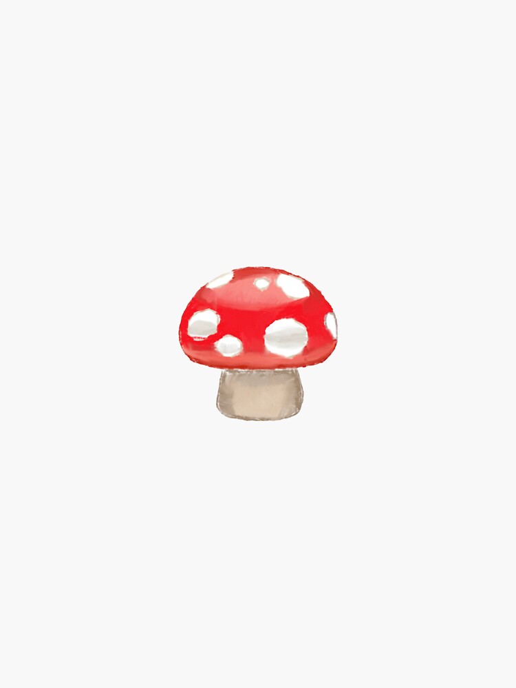 "Mushroom emoji sticker" Sticker for Sale by Lubre Redbubble