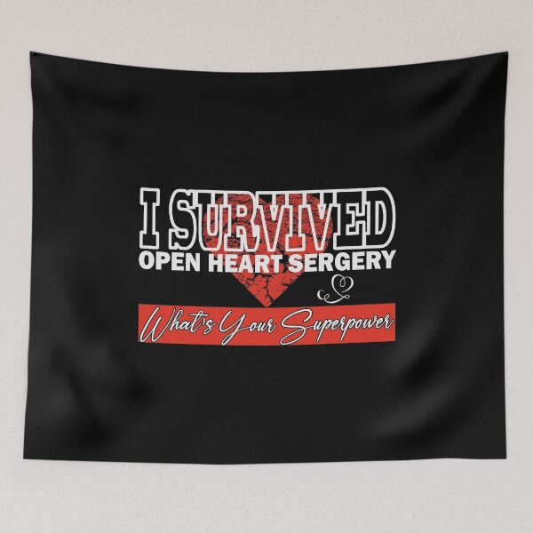 Item preview, I Survived Open Heart Surgery. What's Your Superpower designed and sold by mahjoubstr.