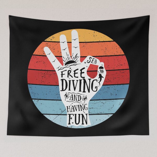 Item preview, FreeDiving OK Sign - Free Diving and Having Fun designed and sold by cotros.
