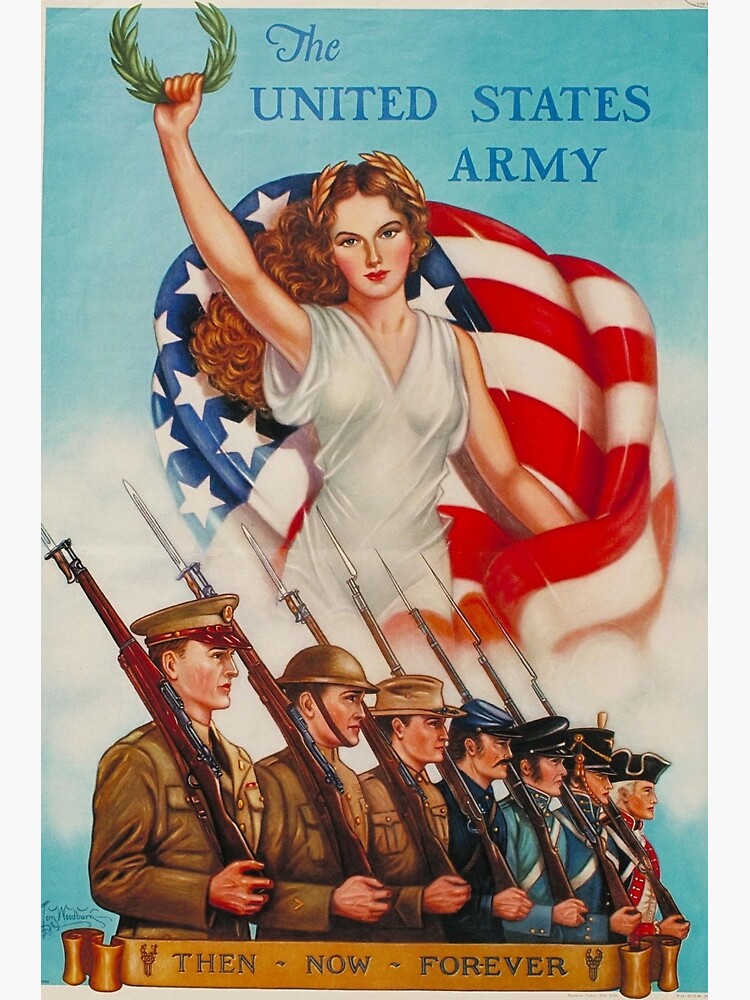 Tarjetas de felicitación «Cartel de propaganda vintage - Ejército de los Estados  Unidos - Segunda Guerra Mundial» de Christienne | Redbubble