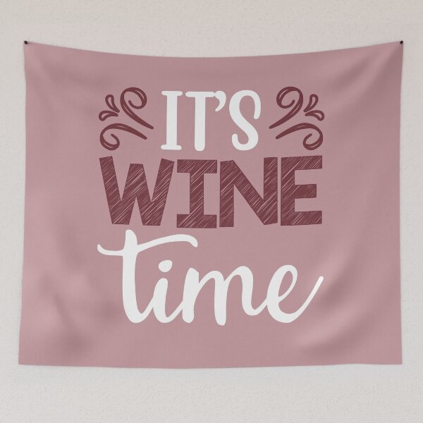 Item preview, It's Wine Time somewhere, for wine lovers designed and sold by Schuva.