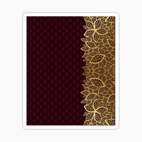 Golden Leaf - Red 1 Sticker