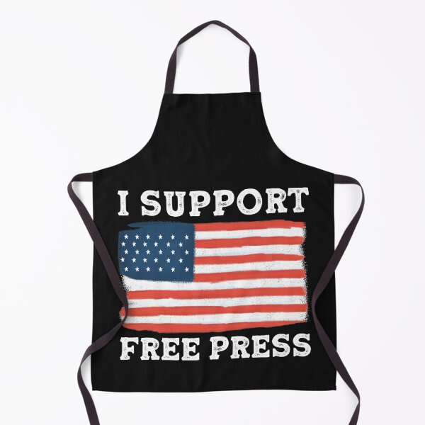 Item preview, I support Free Press American Flag designed and sold by curledup-cat.