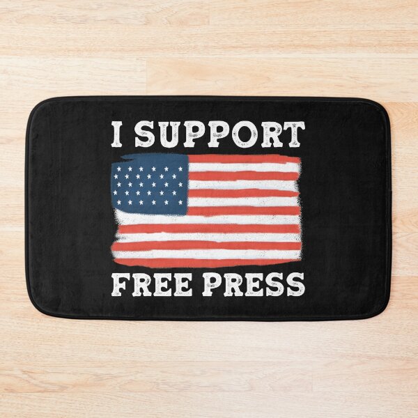 Item preview, I support Free Press American Flag designed and sold by curledup-cat.