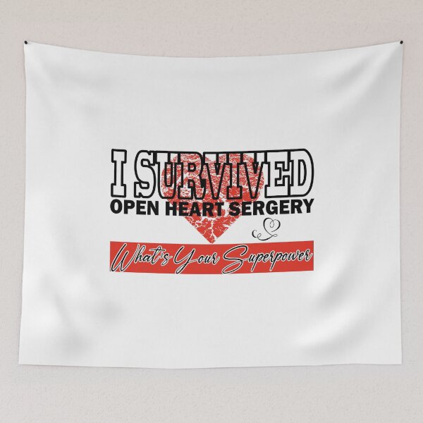 Item preview, I Survived Open Heart Surgery. What's Your Superpower designed and sold by mahjoubstr.