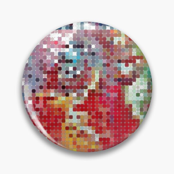 Item preview, Pixelated Pattern from Acrylic Pouring Technique Painting - Colorful & Abstract  designed and sold by FluffySoap.