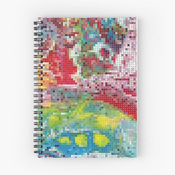 Item preview, Patrón pixelado de la pintura de técnica de vertido de acrílico: colorido y abstracto designed and sold by FluffySoap.