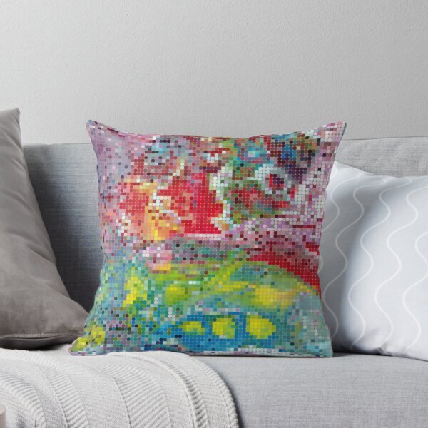 Item preview, Pixelated Pattern from Acrylic Pouring Technique Painting - Colorful & Abstract  designed and sold by FluffySoap.