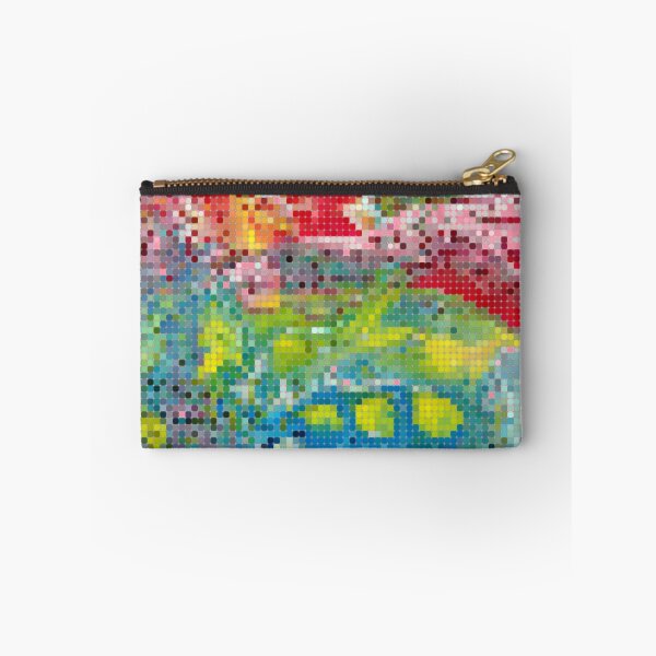Item preview, Pixelated Pattern from Acrylic Pouring Technique Painting - Colorful & Abstract  designed and sold by FluffySoap.