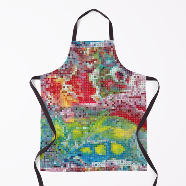 Item preview, Patrón pixelado de la pintura de técnica de vertido de acrílico: colorido y abstracto designed and sold by FluffySoap.