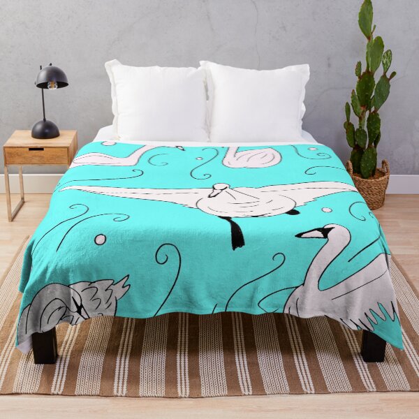 Item preview, Swans - Turquoise Palette designed and sold by Niina Niskanen.