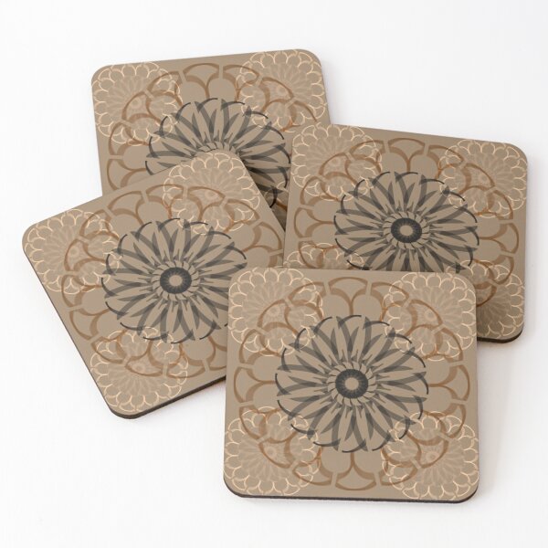 Item preview, Brown geometric tile designed and sold by thearchitect09.