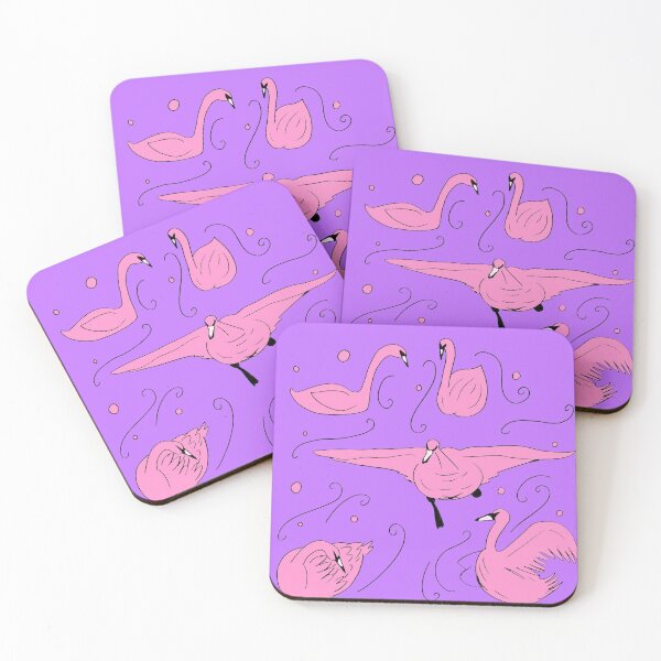 Item preview, Swans - Pink and Purple Palette designed and sold by Niina  Niskanen.