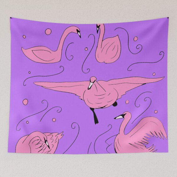 Item preview, Swans - Pink and Purple Palette designed and sold by Niina  Niskanen.