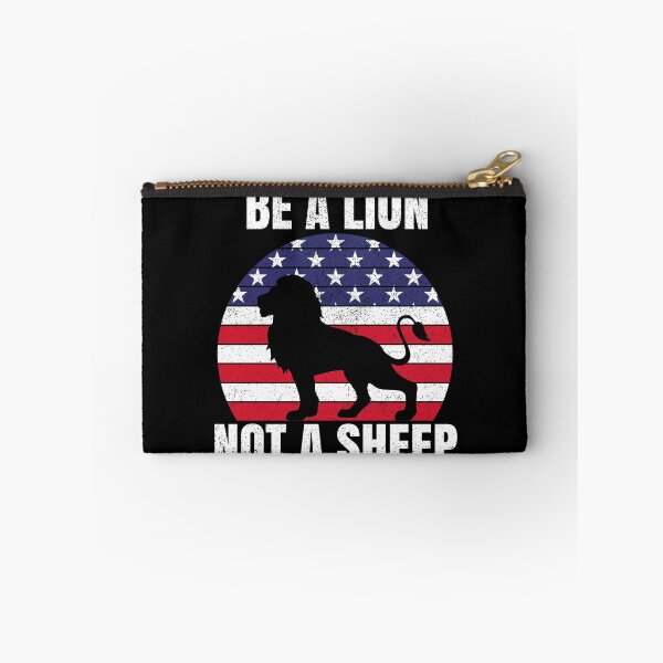 Item preview, Lions Not Sheep Retro Patriotic American Flag designed and sold by TexasMerch.